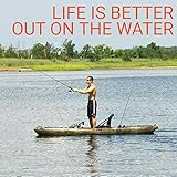 Brooklyn Kayak Company BKC UH-PK13 Pedal Drive Solo Traveler 13 Foot Kayak - Pedal Propeller Drive Single Sit On Top Fishing Kayak with Rudder Control (Camo)