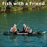 385FTA Fasttrack Angler 1–2-Person Inflatable Green Fishing Kayak-Rigid Keel, Drop Stitch Floor w/Seat(s), Paddle(s), Pump & Bag (385FTA Fasttrack Angler Pro Angler Kayak)