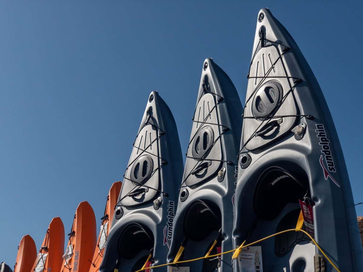 Selection of beginner kayaks