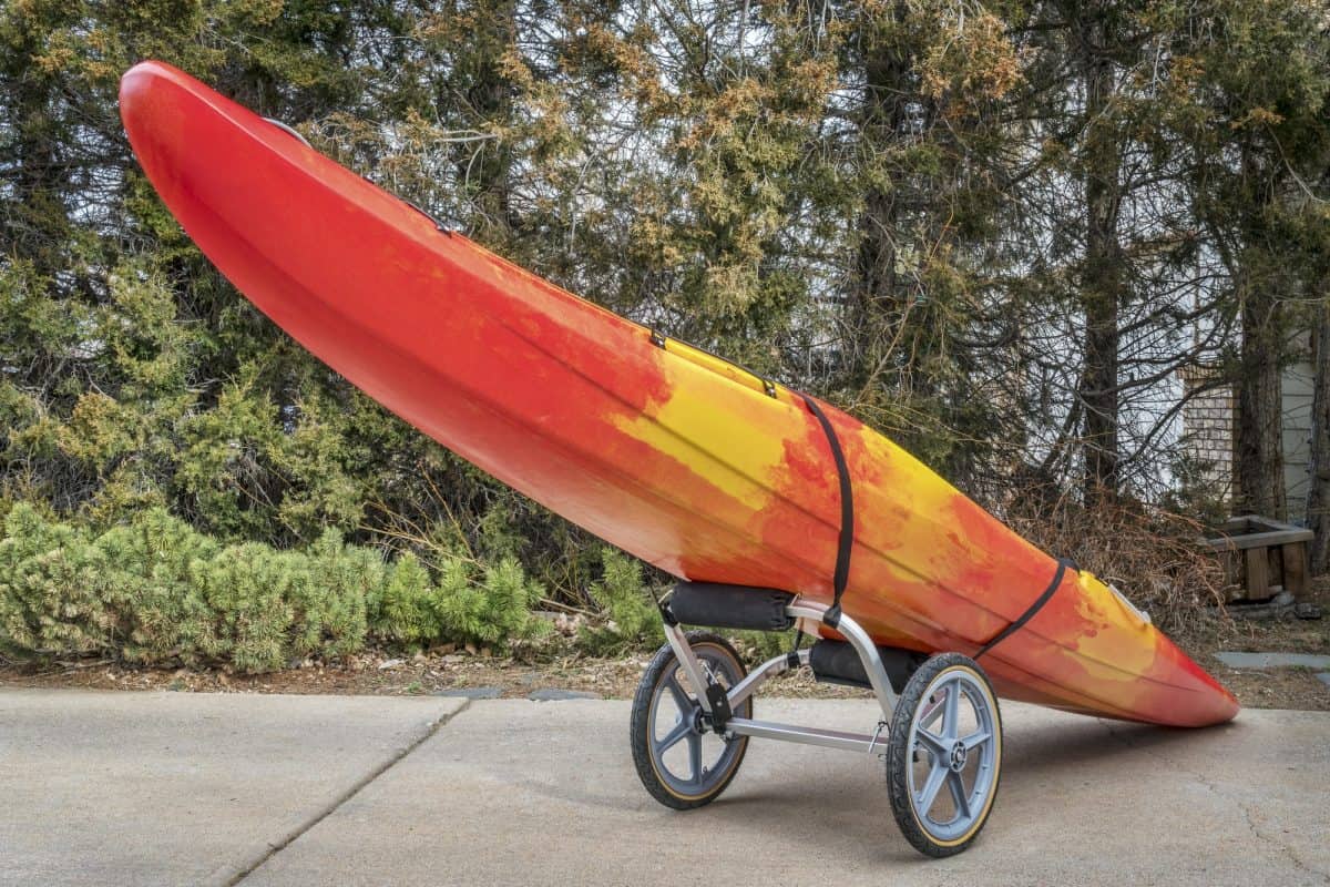 kayak on a cart