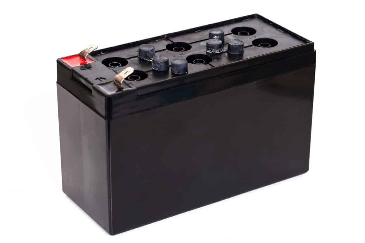 Open Sealed  battery isolated on white background