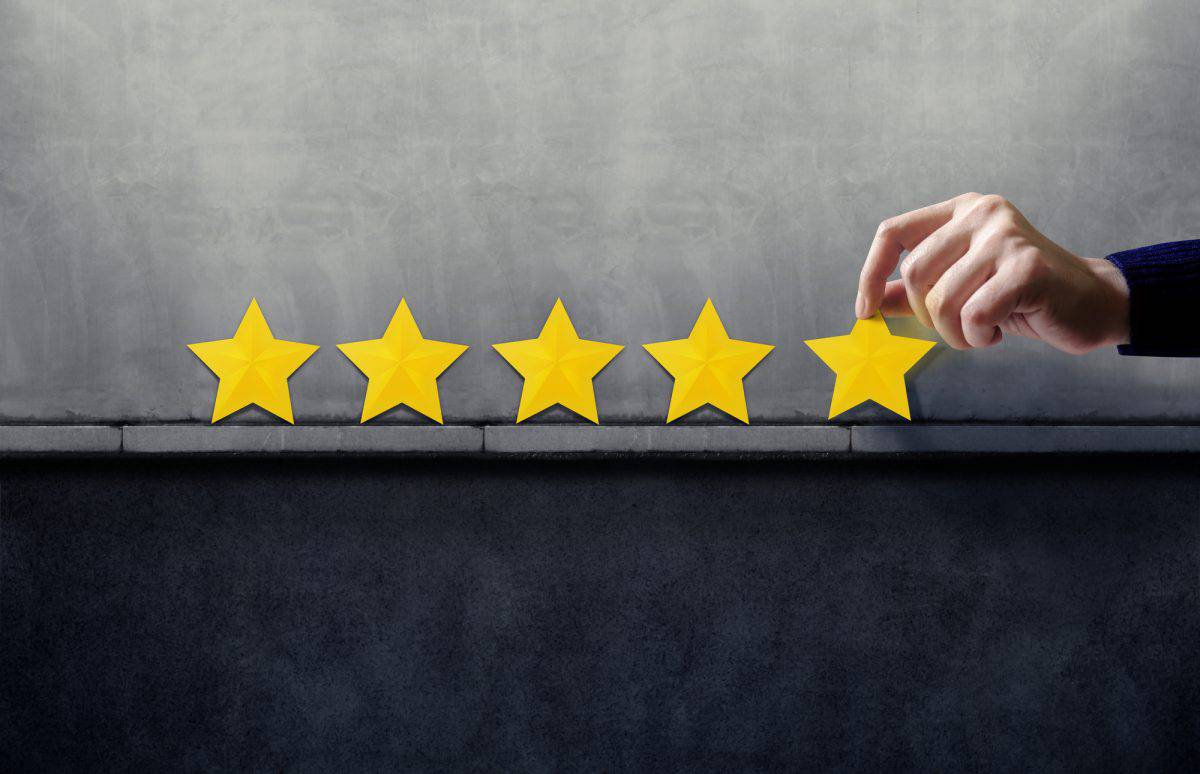 Happy Client giving Five Star Rating