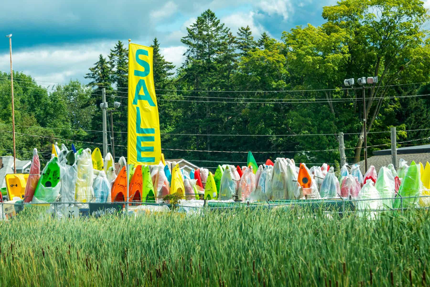 Used Kayak sale at the end of the season