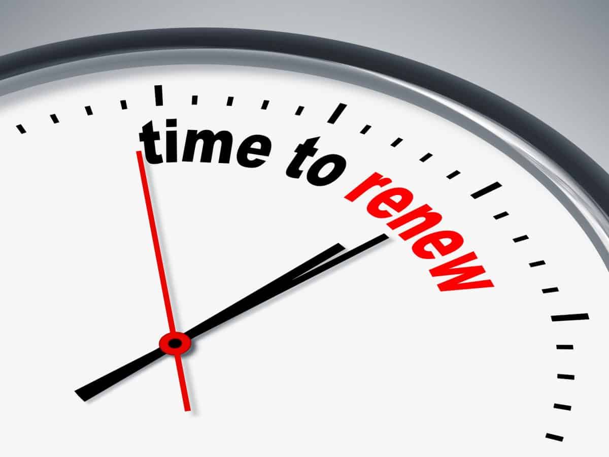 kayak registration - An image of a nice clock with time to renew