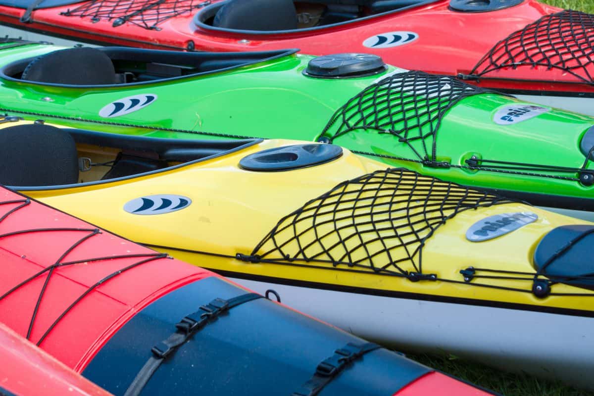 Collection of different kayak materials 