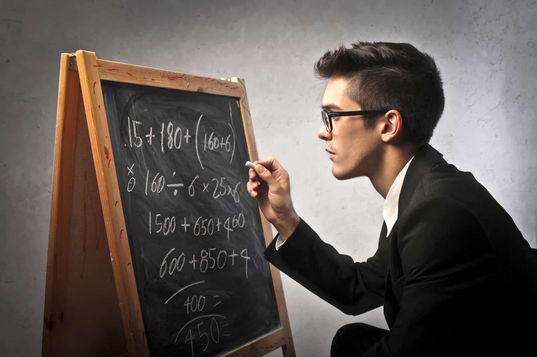 Man calculating kayak capacity  