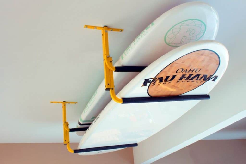 Expoxy board mounted in ceiling rack