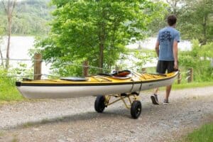 How to use a kayak cart trolly
