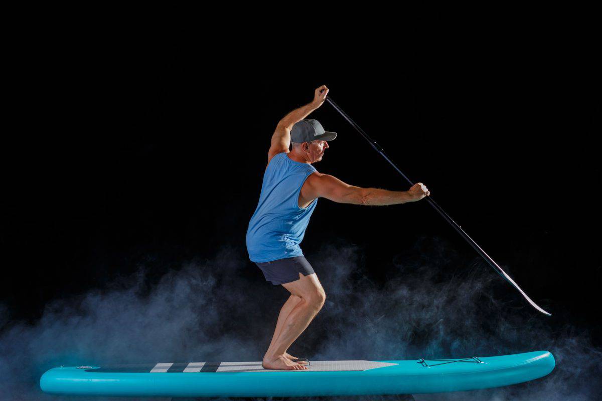 Image showing how paddleboarding is a great shoulder workout