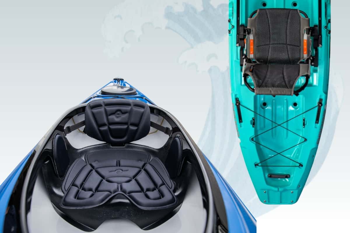 Image showing the difference style of kayak seats