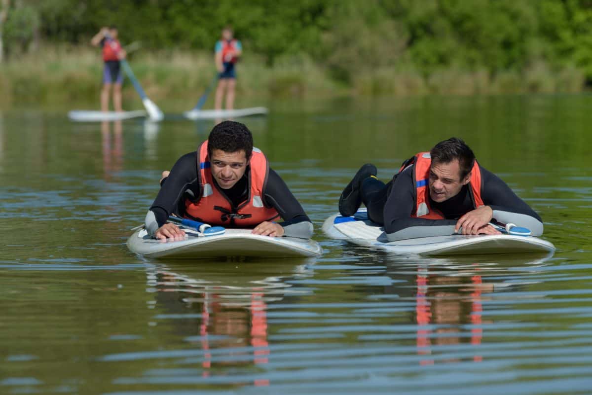Learning to stand-up paddleboard