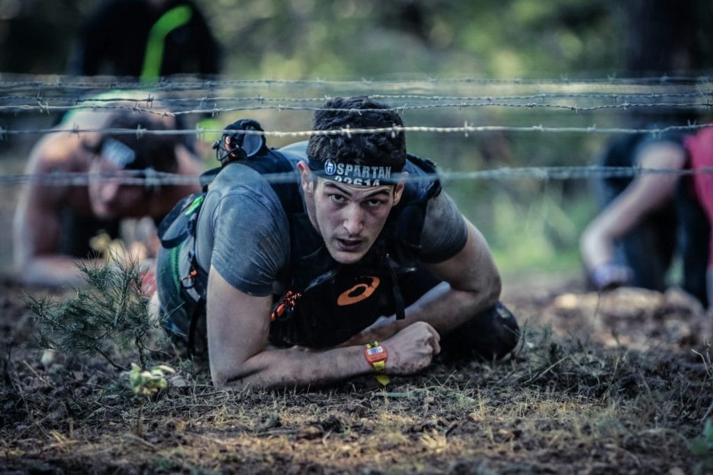Man on Spartan Race Obstacle Course