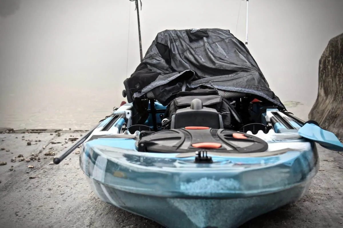 Weathered blue Kayak requires painting