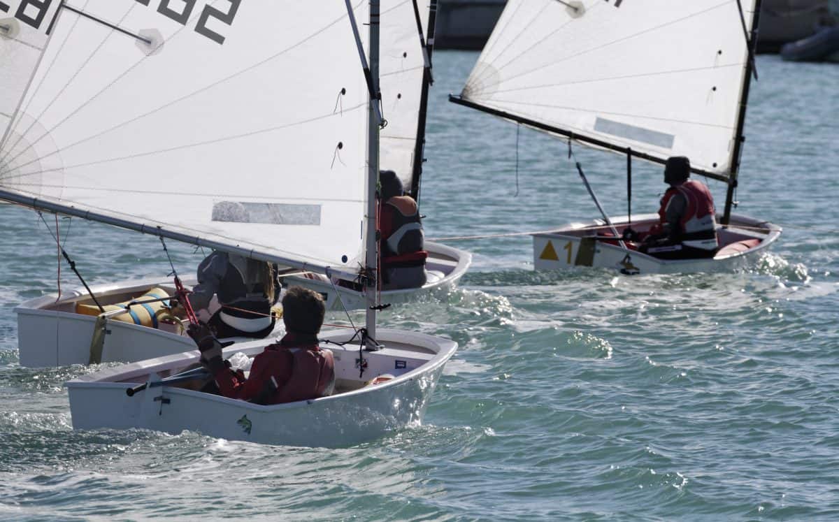 Small boat race sailing