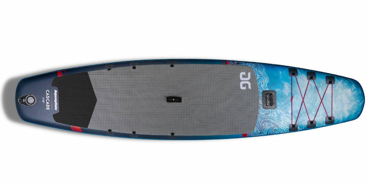 Touring SUP in black and blue