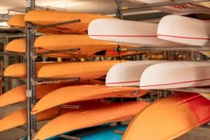 How to store a kayak on a rack